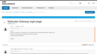 Netscaler Gateway login page - Access Gateway - Discussions