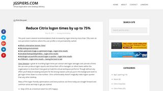 Reduce Citrix logon times by up to 75% – JGSpiers.com