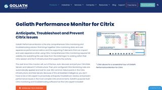 Proactive Citrix Monitoring & Troubleshooting - Goliath Technologies