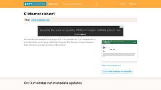 Citrix Medstar (Citrix.medstar.net) - NetScaler Gateway - Easycounter