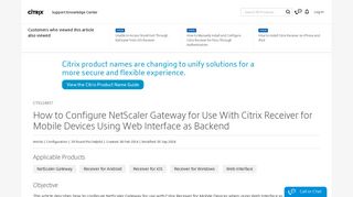 How to Configure NetScaler Gateway for Use With Citrix Receiver for ...