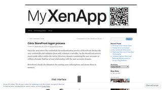 Citrix StoreFront logon process | MyXenApp