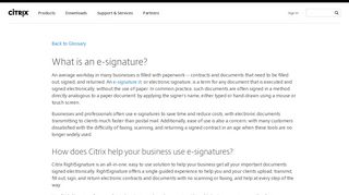What is an E-Signature? - Citrix