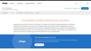 VPN Gateway | Single Sign on (SSO) Solution - Citrix