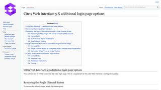 Citrix Web Interface 5.X additional login page options - Swivel ...