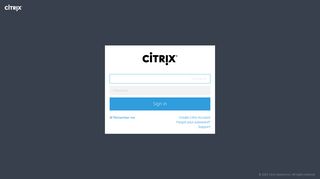 Citrix Secure Sign In