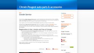 Citroën Service | Citroën Peugeot auto parts & accessories