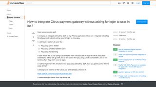 How to integrate Citrus payment gateway without asking for login ...