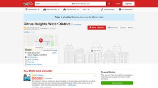 Citrus Heights Water District - Utilities - 6230 Sylvan Rd, Citrus Heights ...