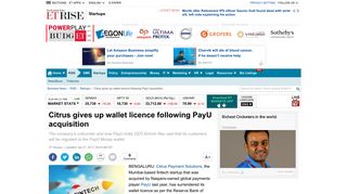 Citrus gives up wallet licence following PayU acquisition - The ...