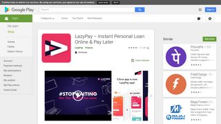 LazyPay – Instant Personal Loan Online & Pay Later - Apps on Google ...
