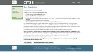 CITSS User Registration
