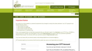 Access my CITT Course Site - CITT_SignIn