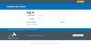 Login - Coventry City Council