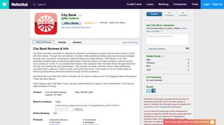 City Bank Reviews - WalletHub