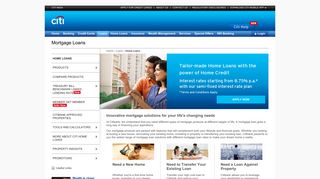 Get Mortgage Loan, House Mortgage Loan - Citibank India