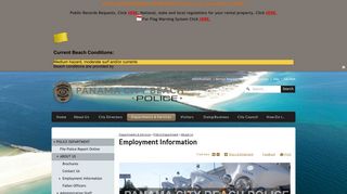 Employment Information | City of Panama City Beach, FL
