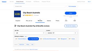 Working at City Beach Australia: Employee Reviews about Pay ...