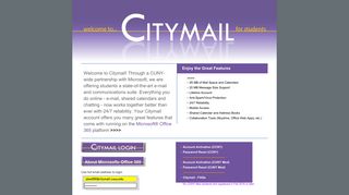 Welcome to Citymail - CUNY.edu