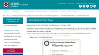 Accessing District Email | San Diego Community College District