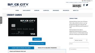 Credit Cards | Balance Transfer | Space City Credit Union
