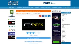 City Index Singapore Review – is www.cityindex.com.sg scam or safe?