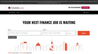 City Jobs UK - Banking, Accounting & Finance Jobs & Recruitment