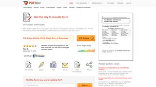 City Lit Moodle - Fill Online, Printable, Fillable, Blank | PDFfiller