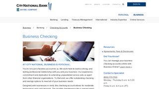 Business Checking - City National Bank