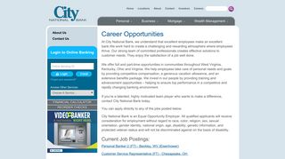 City National Bank | Career Opportunities