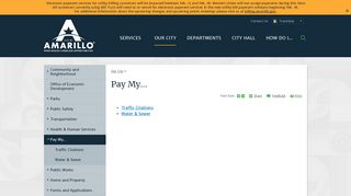 Pay My… | City of Amarillo, TX - Amarillo.gov