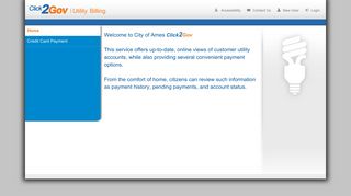 Click2Gov Utility Billing - City of Ames