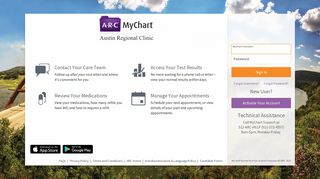 MyChart - Login Page