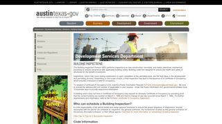 Building Inspections | Development Services | AustinTexas.gov - The ...
