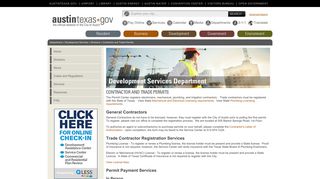 Contractor and Trade Permits | Development Services | AustinTexas ...