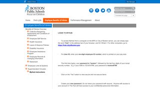 Employee Benefits & Policies / MyHub Instructions - Boston Public ...