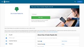 City of Cedar Rapids - Utilities (IA): Login, Bill Pay, Customer Service ...