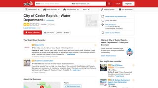 City of Cedar Rapids - Water Department - Local Services - 1111 ...