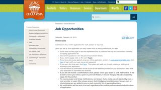 City of Chula Vista : Job Opportunities - Government Jobs