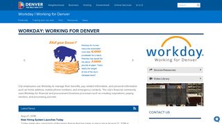 Workday | Working for Denver - City and County of Denver