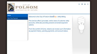 Click2Gov Utility Billing - City of Folsom