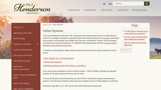 Online Payments | Henderson, KY - Official Website