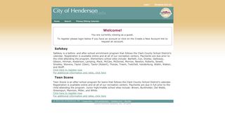 Welcome - Safekey and Teen Scene - City of Henderson