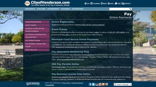 Online Payments - City of Henderson