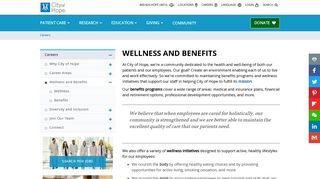 Career Wellness and Benefits | City of Hope Careers