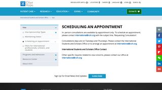 Scheduling an Appointment - City of Hope