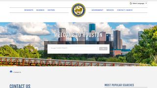 Contact Us - City of Houston
