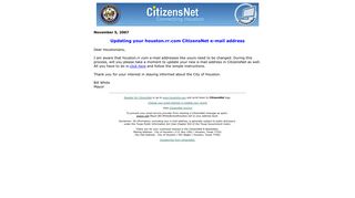 City of Houston > CitizensNet