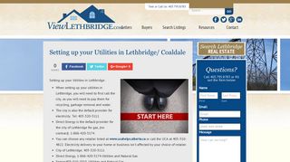 Set up Lethbridge utilities | Real Estate in Alberta