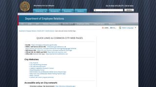 Quick Links and Common City Web Pages - City of Milwaukee